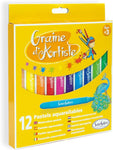 12 pastels aquarellables