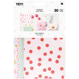 20 sachets papier anniversaire avec gommettes