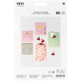 20 sachets papier anniversaire avec gommettes