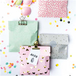 20 sachets papier anniversaire avec gommettes