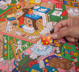 Poster géant à stickers - Atelier du père noël