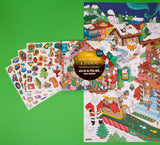 Poster géant à stickers - Atelier du père noël