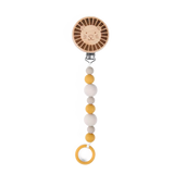 Attache tétine bois et silicone Lion - Sous mon baobab