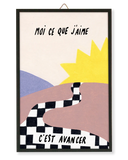Illustration encadrée prête à accrocher - Avancer