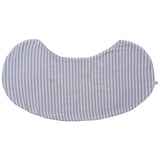 Bavoir 2 en 1 (poncho/épaule) rayé vert de gris