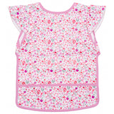 Bavoir intégral en tissu imperméable liberty framboise (6-24M)