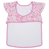 Bavoir intégral en tissu imperméable liberty framboise (6-24M)