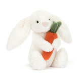 Bashful bunny with carrot