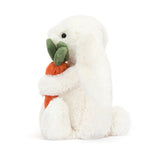 Bashful bunny with carrot