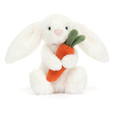 Bashful bunny with carrot