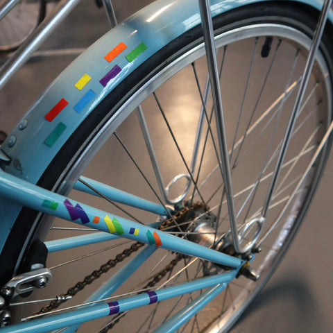 Autocollants réfléchissants pour vélo