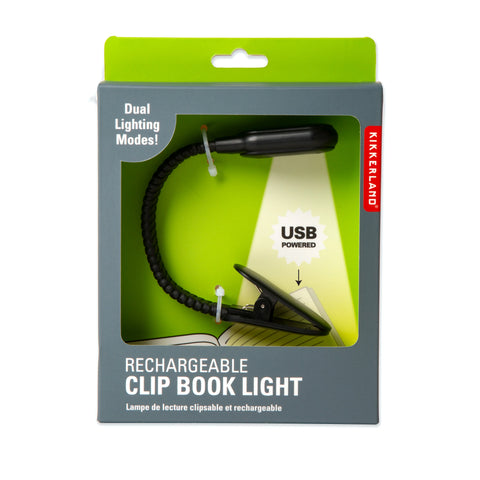 Lampe de lecture à pince rechargeable