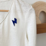 Pin's Eclair bleu- les petites hirondelles