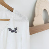 Broche Renard - les petites hirondelles