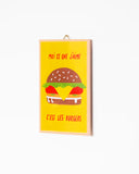 Illustration encadrée prête à accrocher -Burgers