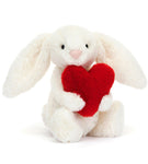 Bashful Bunny with a Red Heart