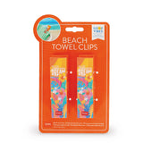 Set de 2 pinces pour serviette sur transat - Beach towel clips
