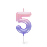 Happy birthday candle - Bougie chiffre Pink