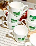 Le mug coeur Fée marraine - vert sapin