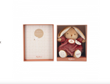 Peluche musicale patapouf - Lapin bordeaux