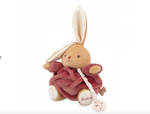 Peluche musicale patapouf - Lapin bordeaux