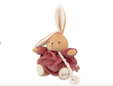 Peluche musicale patapouf - Lapin bordeaux