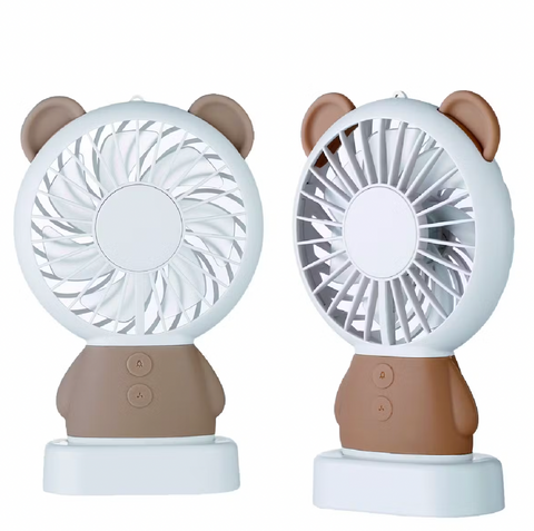 Mini-ventilateur Ourson marron