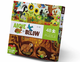 Puzzle Dessus & Dessous - Découverte de la fôret 48 pièces