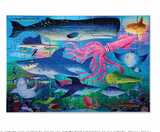Puzzle Holographique Requins- 60 pièces