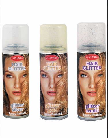 Laque cheveux paillettes