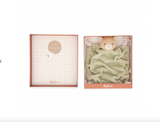 Doudou ours vert