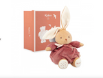Peluche patapouf - Lapin bordeaux