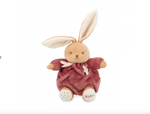 Peluche patapouf - Lapin bordeaux