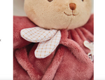 Peluche patapouf - Lapin bordeaux