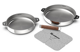 Coffret Duo de poêles 24 et 28 cm en Inox - La Merveilleuse