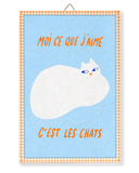 Illustration encadrée prête à accrocher - Chats
