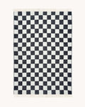 Couverture à damier Black White - Plaid Maison Deux