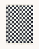 Couverture à damier Black White - Plaid Maison Deux