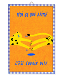Illustration encadrée prête à accrocher - Courir vite