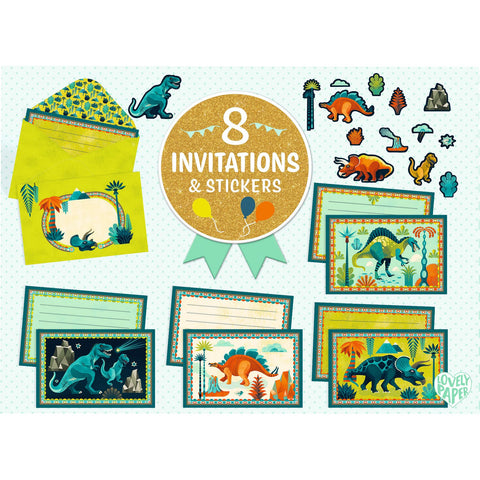 Invitations - Cric Croc Dino Rock!