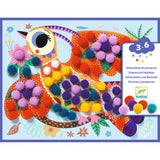 Collages pompons - Panachés
