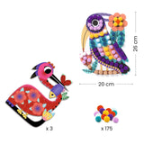Collages pompons - Panachés