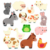 Stickers épais et repositionnables - Les animaux de la ferme