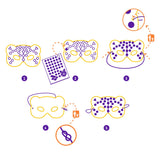 8 masques mosaïques à décorer DIY - Animaux de la jungle