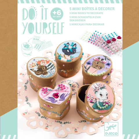 5 mini boites à décorer DIY - Adorables