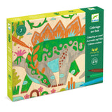 Coloriages bois - Dino world