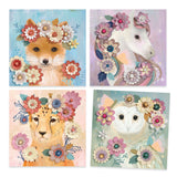 Tableaux en 3D - Couronnes de fleurs