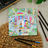 8 coloriages petites portes - Les cabanes de Nina
