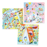 8 coloriages petites portes - Les cabanes de Nina