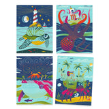 Cartes à gratter Duocolor - Dessus dessous